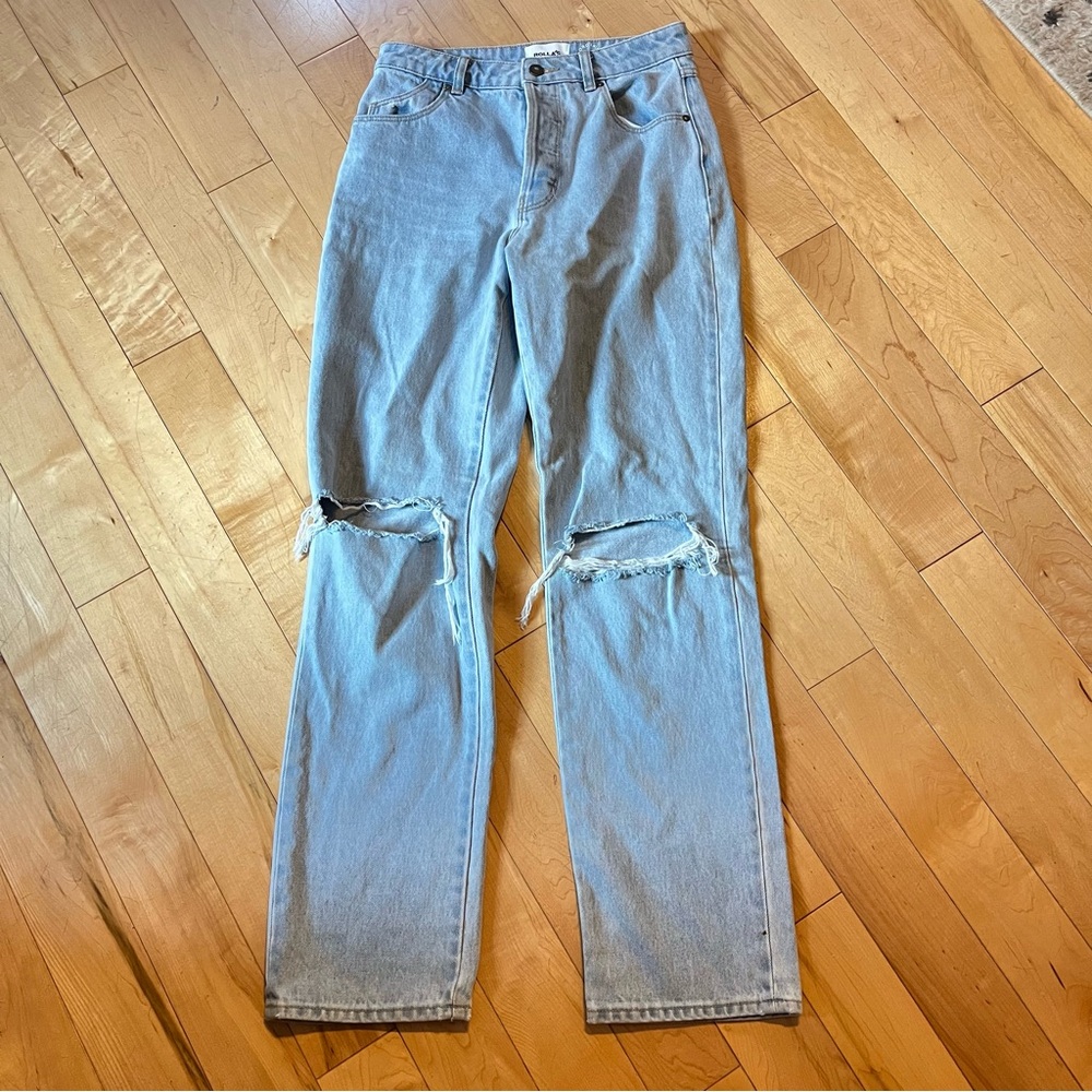 ROLLA'S Light Blue Straight Leg Jeans